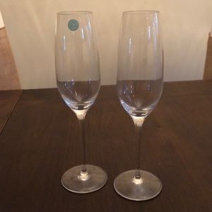 Tiffany & co set of champagne flutes